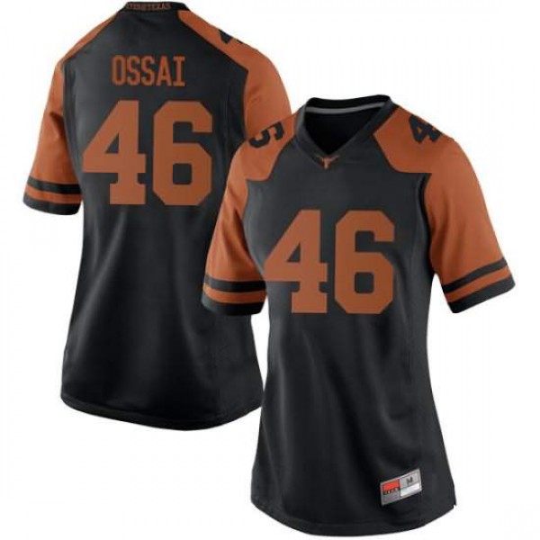 Women's University of Texas #46 Joseph Ossai Replica Football Jersey Black